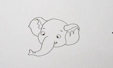 大象简笔画图片大全,可爱巨兽的趣味描绘
