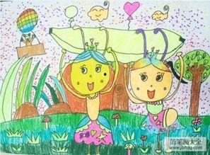 二年级绘画图片大全,二年级绘画作品集锦