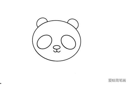 熊猫简笔画图片大全,可爱国宝的趣味演绎