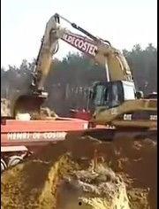 挖机视频表演视频,视频表演惊艳全场