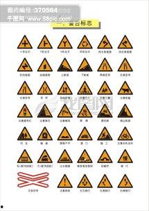 车辆警示标志图片大全,全面解析交通安全警示标识